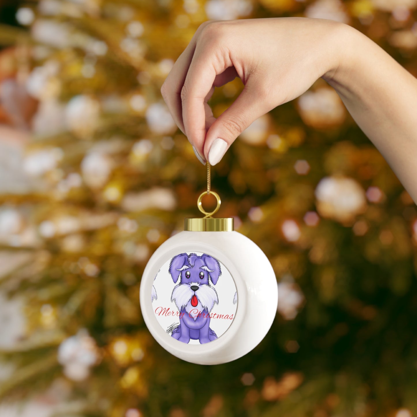 Louie Love' Christmas Ball Ornament