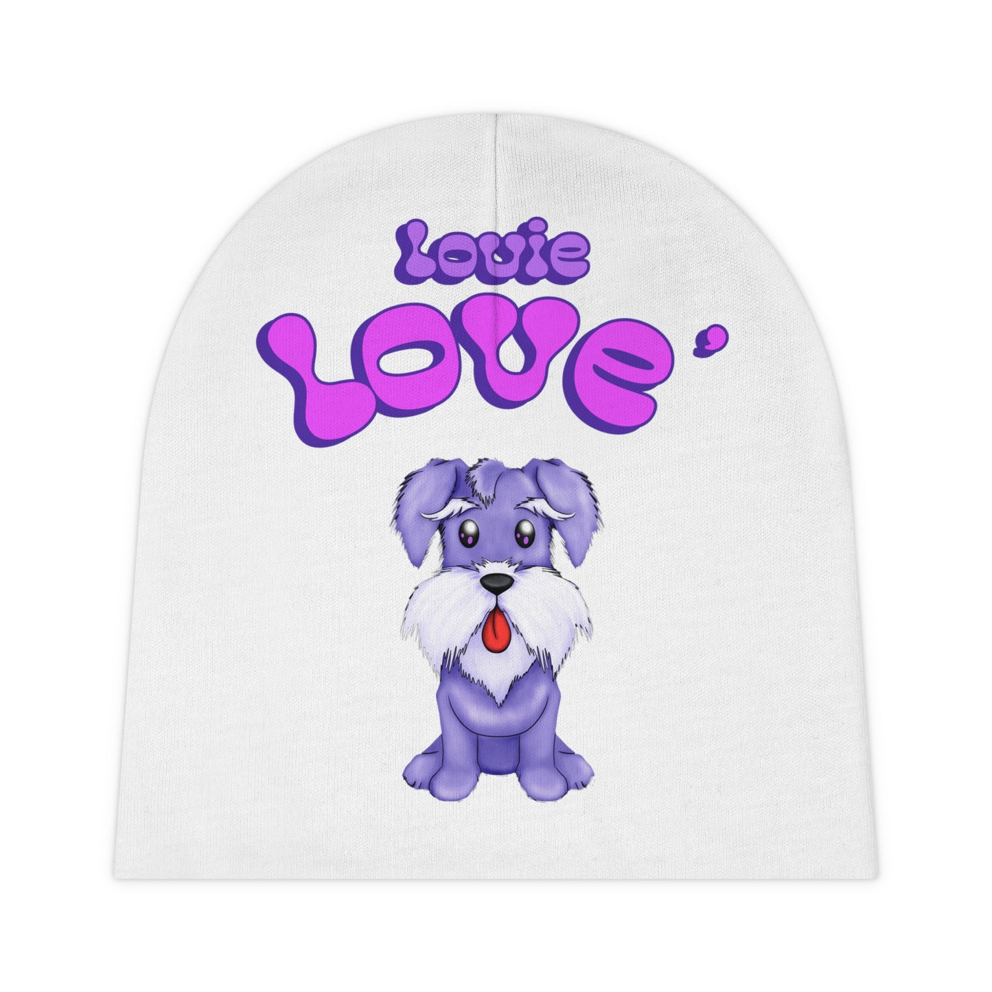 Louie Love' Baby Beanie (AOP)
