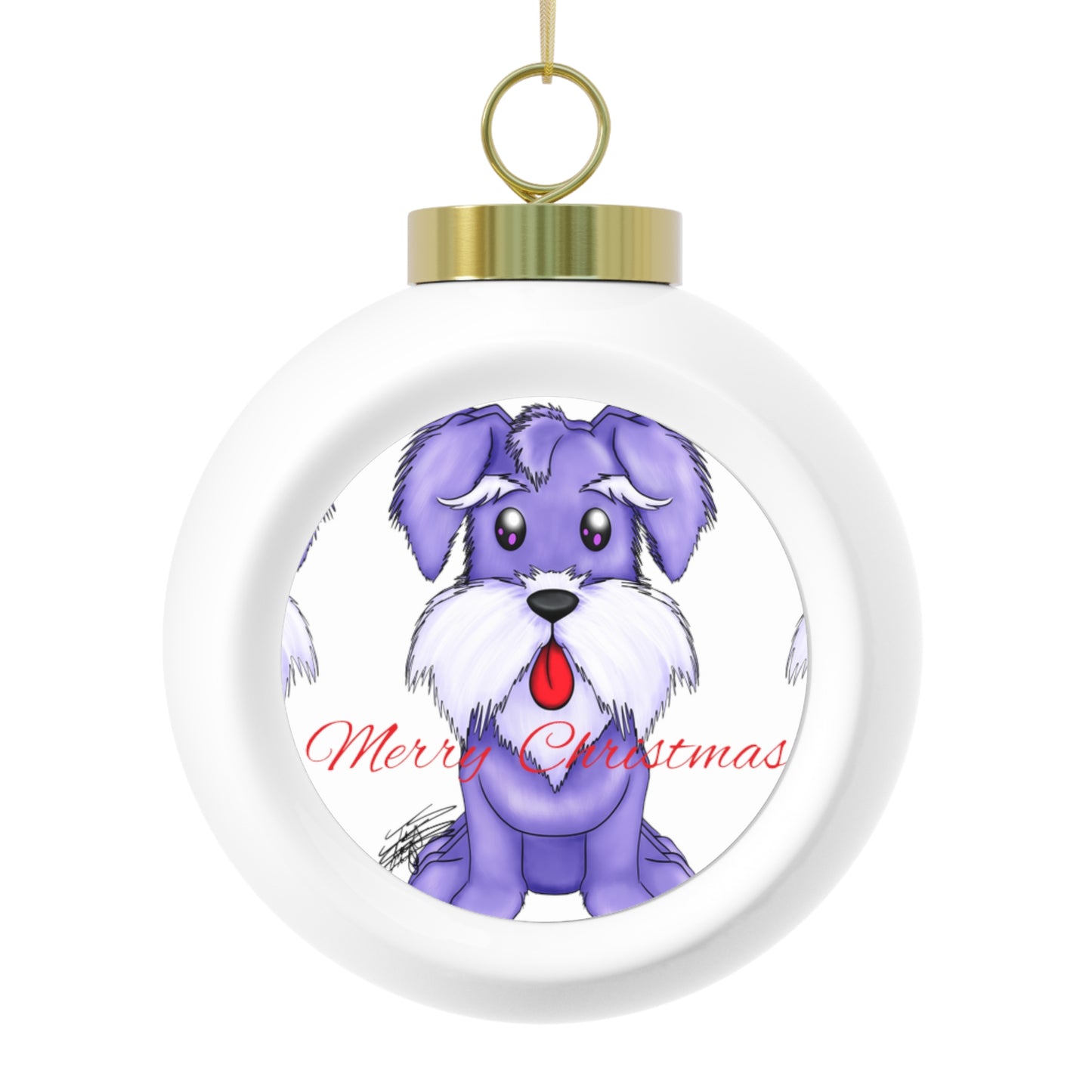 Louie Love' Christmas Ball Ornament