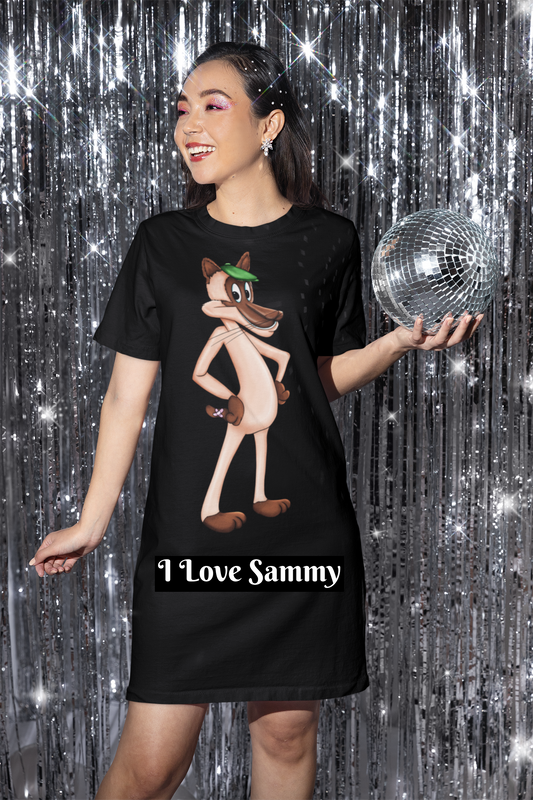 Sammy Da' Kat T-Shirt Dress (AOP)