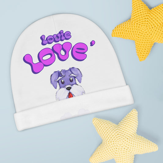 Louie Love' Baby Beanie (AOP)